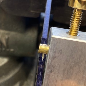 Knife makers edge line scriber, Center Scribe Aluminum Fine Hardened Point