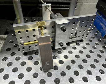 Tungsten carbide knife clamp 8” Knife BEVEL GRINDING JIG & Line Scribe Layout Tool Knife Kit
