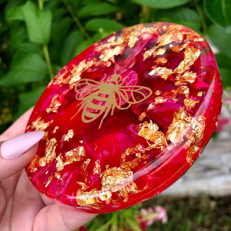 Clear Gold flakes Wall Hangings Custom Resin Wall Decor Etsy