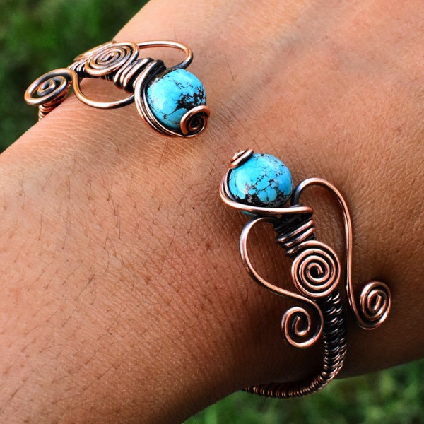 Copper Wire Bracelet Etsy