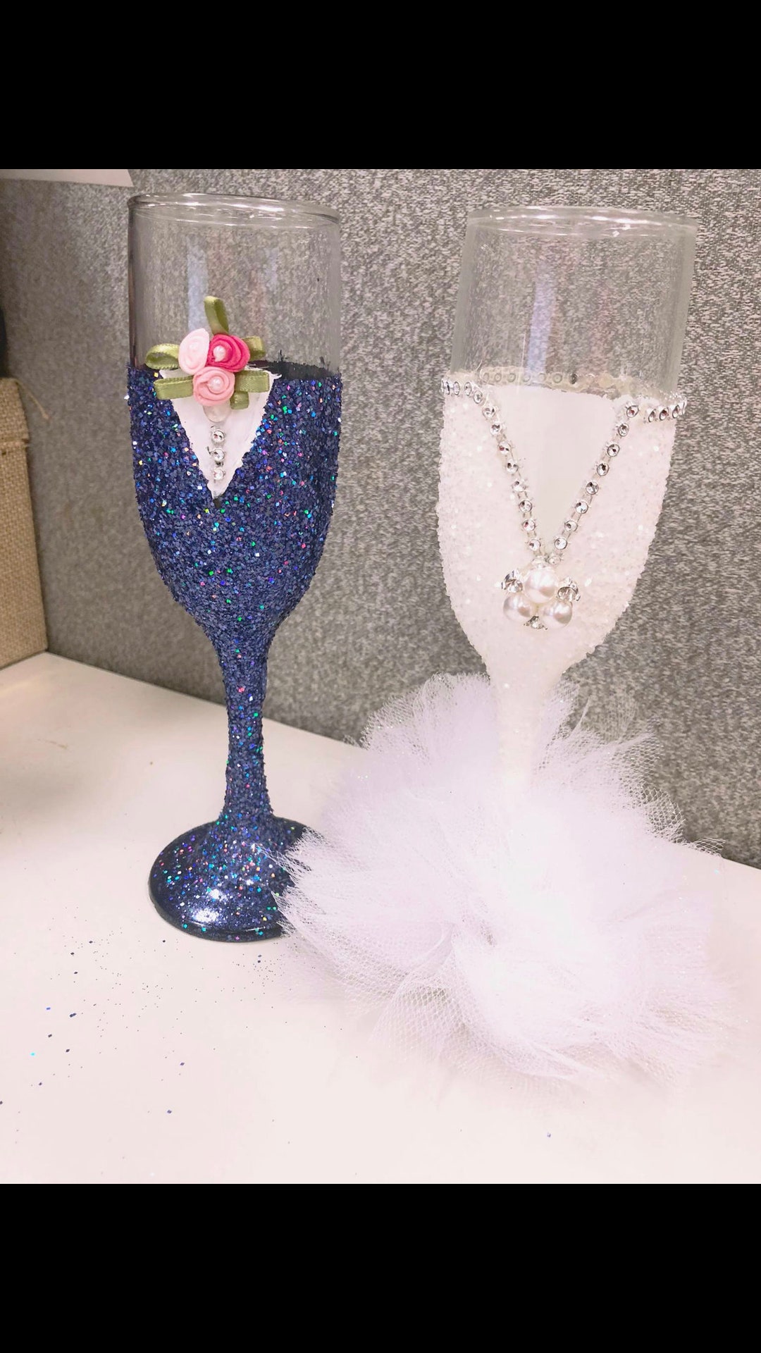 Personalized Wedding Glasses - Etsy