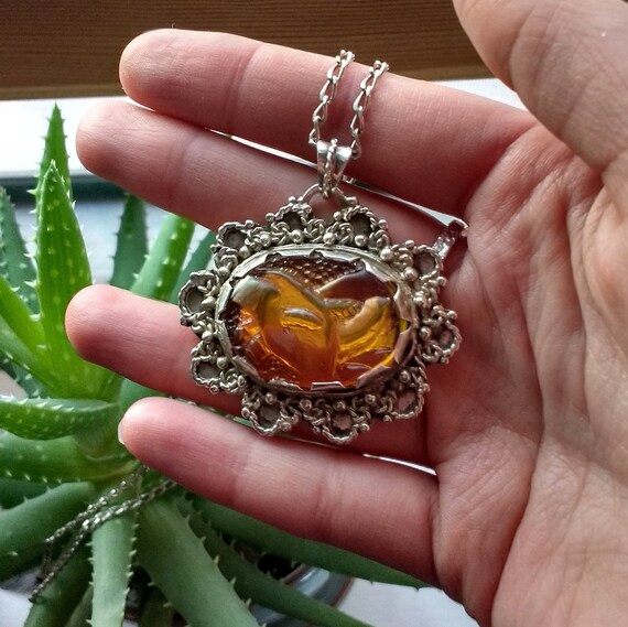 Vintage 1970s Boho Chic Sterling Necklace