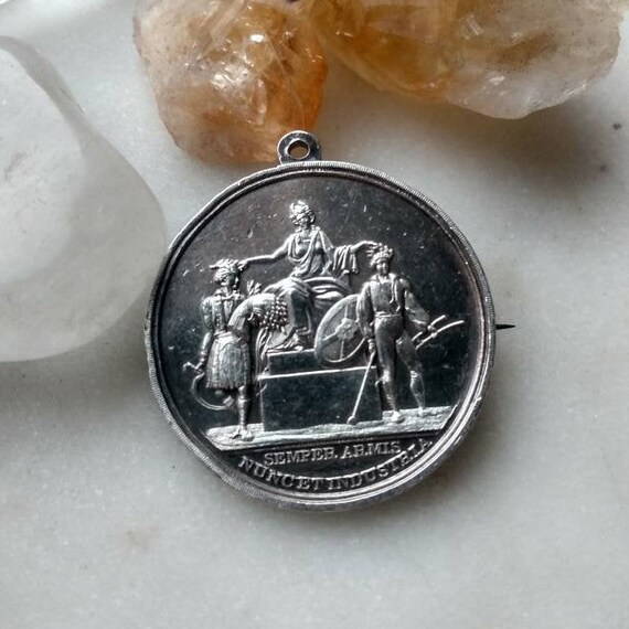 Rare Antique Highlands Agricultural Society Medal… - image 2
