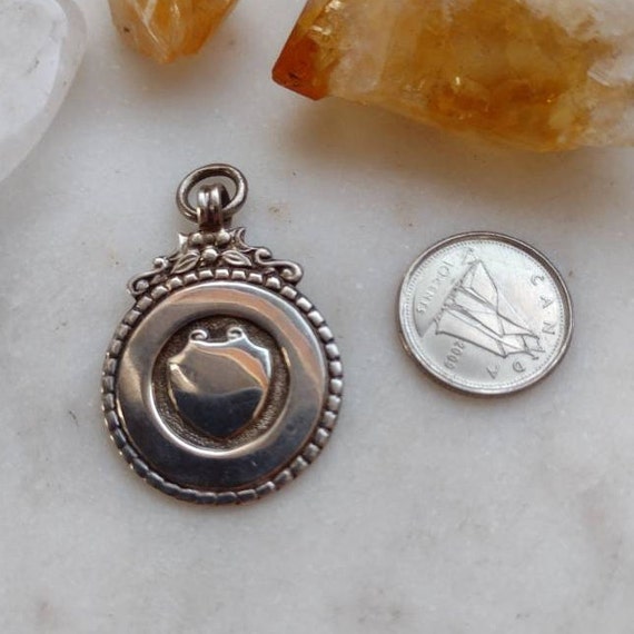 Pretty Vintage 1940s Midcentury Fob Medal Pendant… - image 4