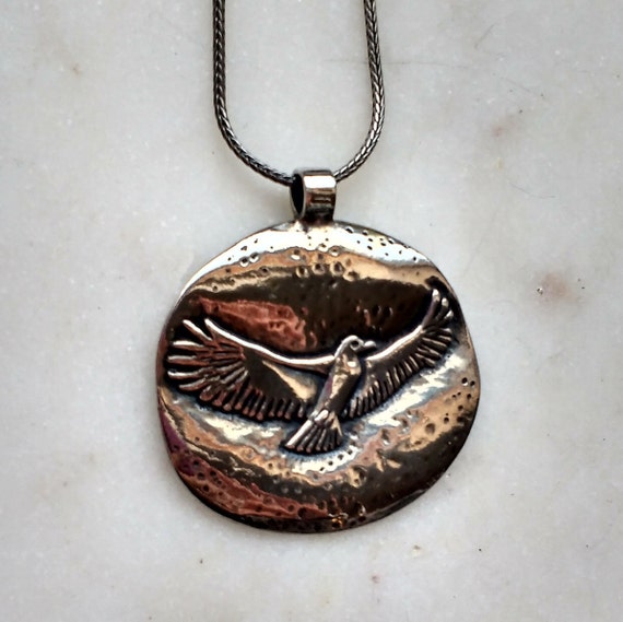 Beautiful Sterling Silver .925 Eagle Bird Pendant… - image 2