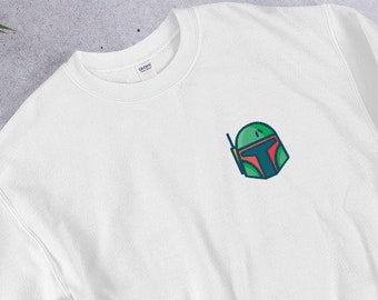 Star Wars suéter Boba Fett casco Star Wars regalos mandatario Star Wars suéter ropa Star Wars hombres mujeres niños Star Wars sudadera con capucha