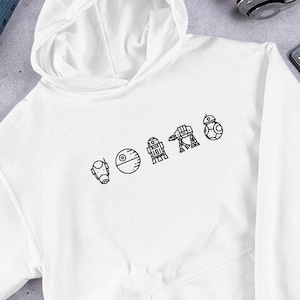 Star Wars Hoodie Star Wars Mens Womans Star Wars Gifts Sweater Mandalorian Millenium Falcon Kids Disney Clone Wars R2 D2 Star Wars Hoody