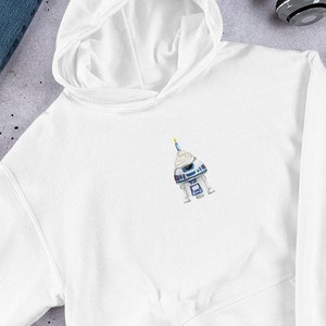 Star Wars Hoodie R2 D2 Kids Star Wars Birthday Men&#39;s Women&#39;s R2 D2 Chewbacca Hoodie Star Wars Gift Disney Hoodie Mandalorian Star Wars Hoody