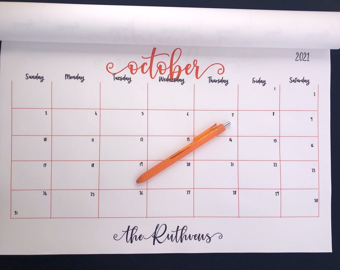 Custom Desk Calendar, Desk Pad, Blotter Calendar, Academic Calendar