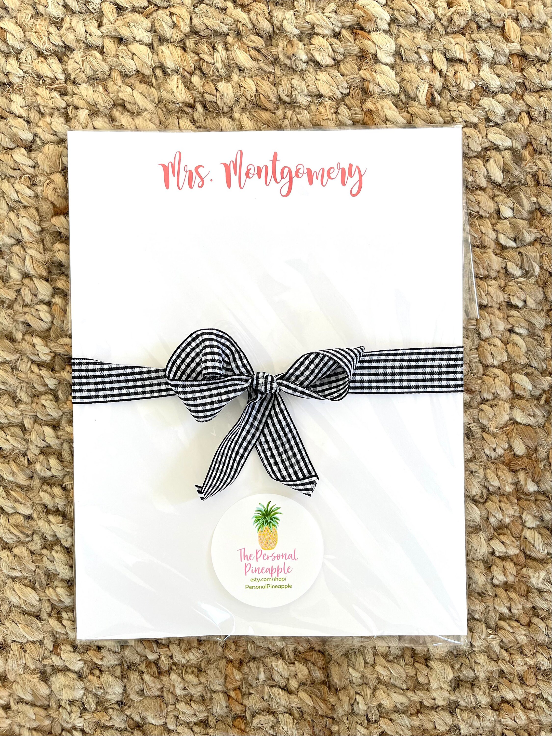 Personalized Notepads Etsy