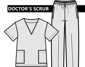 Doctor scrubs | Etsy