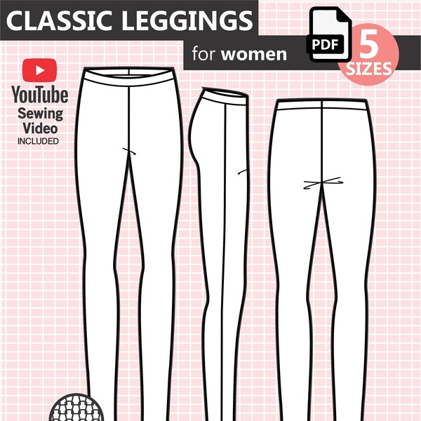 Leggings Pattern - Etsy