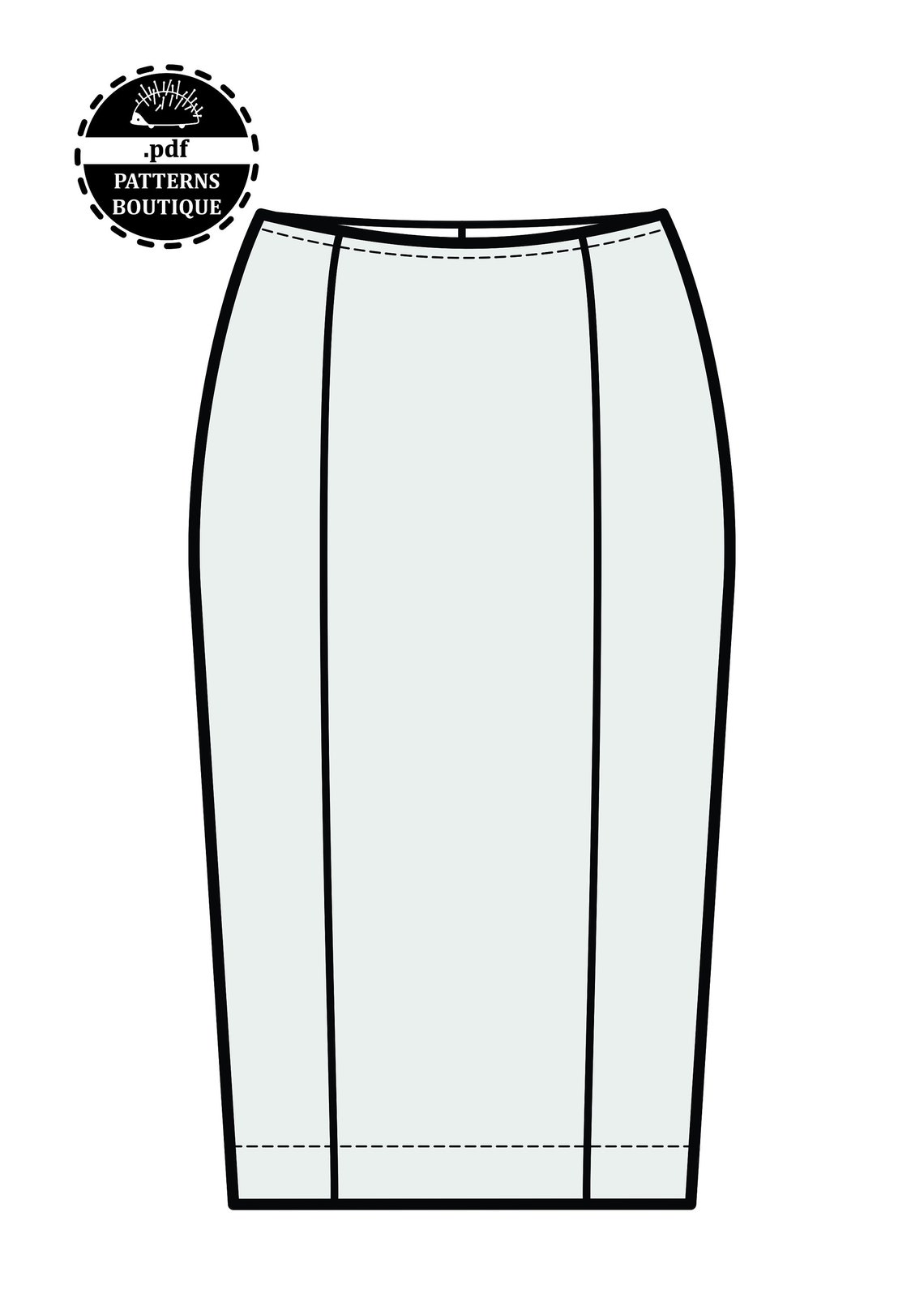 PENCIL SKIRT PDF Sewing Pattern / Basic pencil skirt pattern Etsy