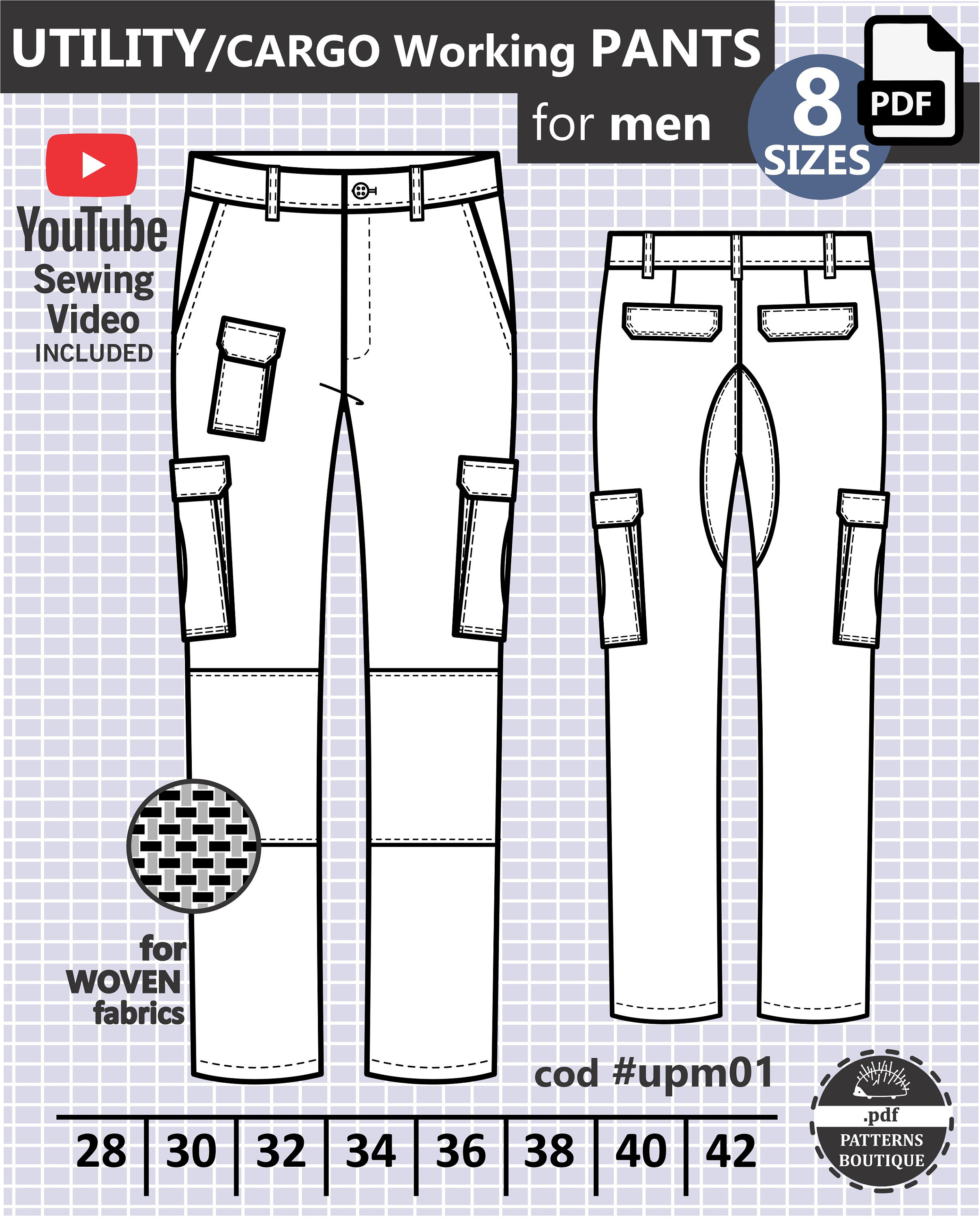 11+ Designs Cargo Pants Pattern - SineadCristina