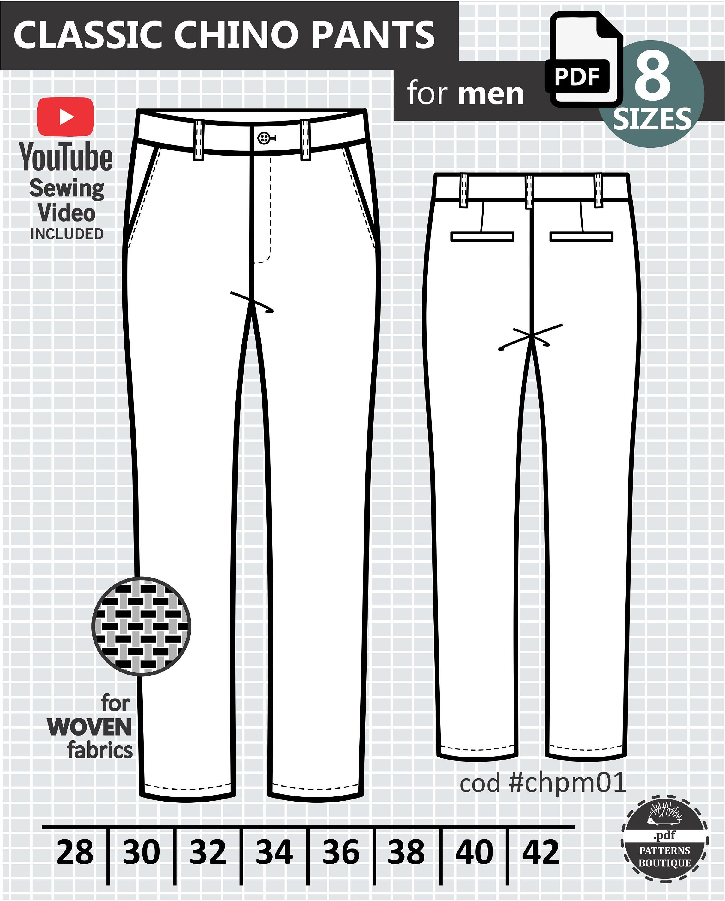 28+ Chino Pants Sewing Pattern - TaniVienne