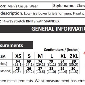 Boxer Briefs for Men / PDF Sewing Pattern / Low Waisted / 6 Sizes From ...