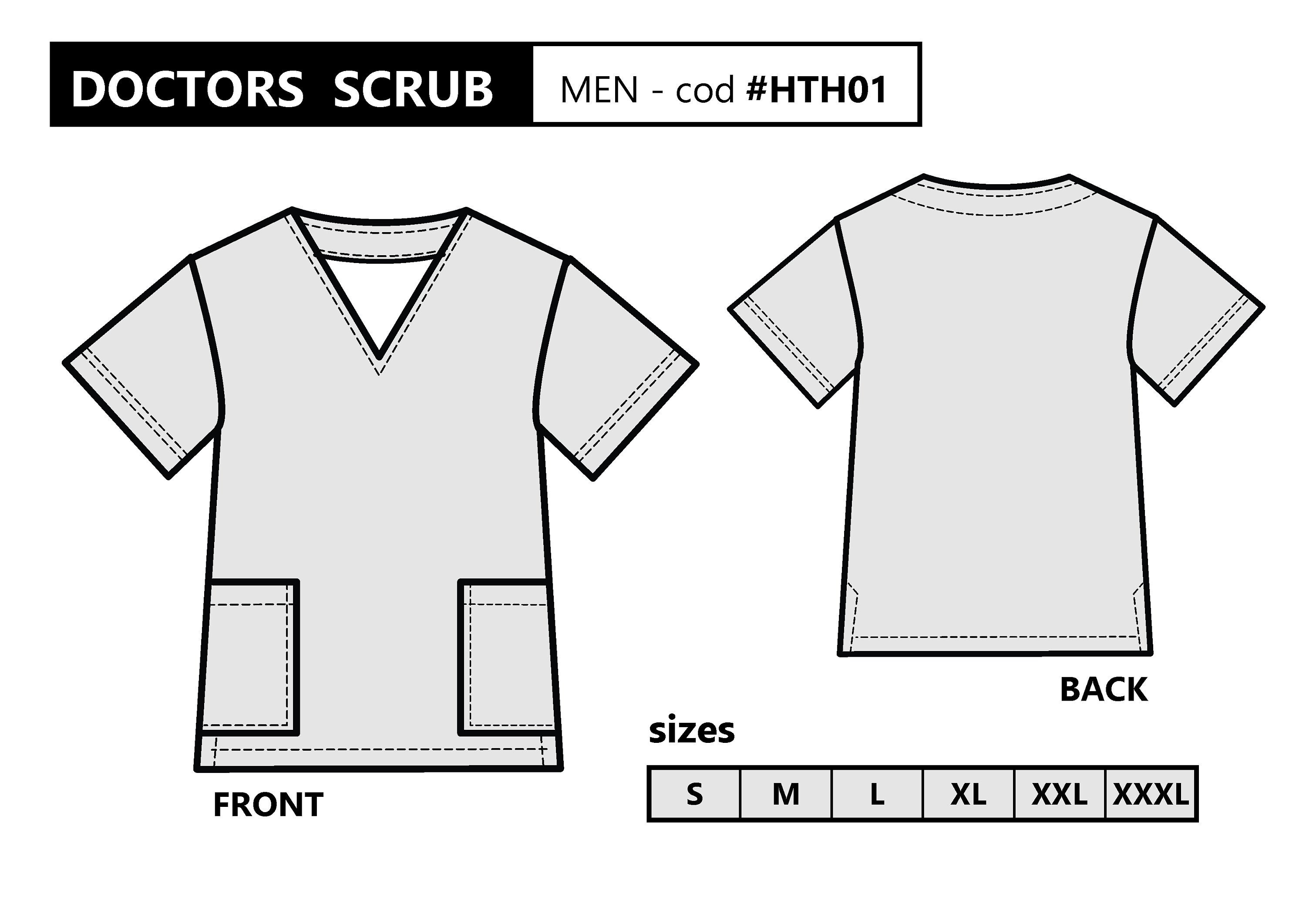 DOCTOR SCRUBS. PDF Sewing Pattern. Healthcare uniform. X to | Etsy