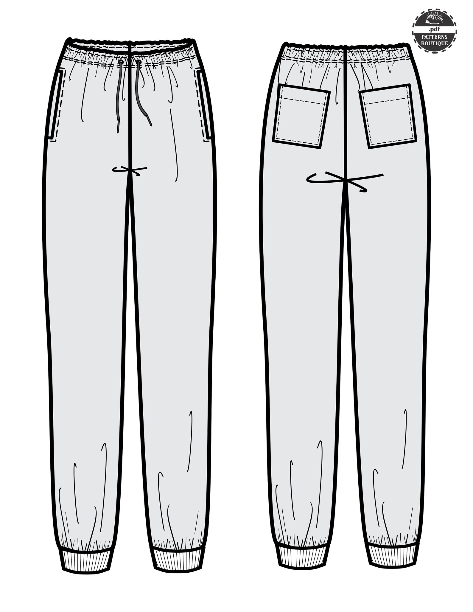 JOGGERS / SWEATPANTS for Men. PDF Sewing Pattern / Sizes From Etsy