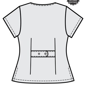 NURSE SCRUBS Lab Coat / PDF Sewing Pattern for Women: Xs to - Etsy UK