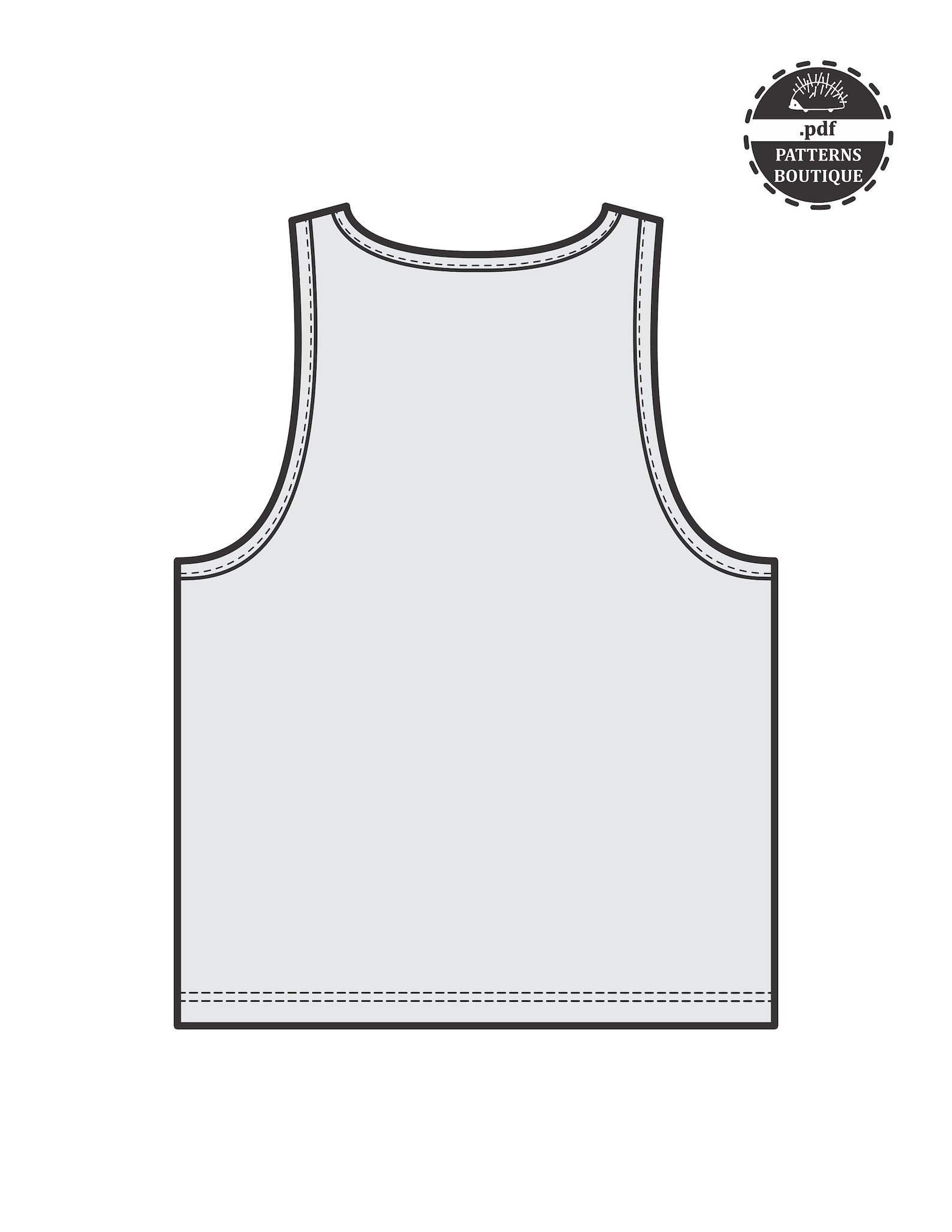 TANK TOP for MEN / Pdf Sewing Pattern / Workout Tank Top / 6 Etsy