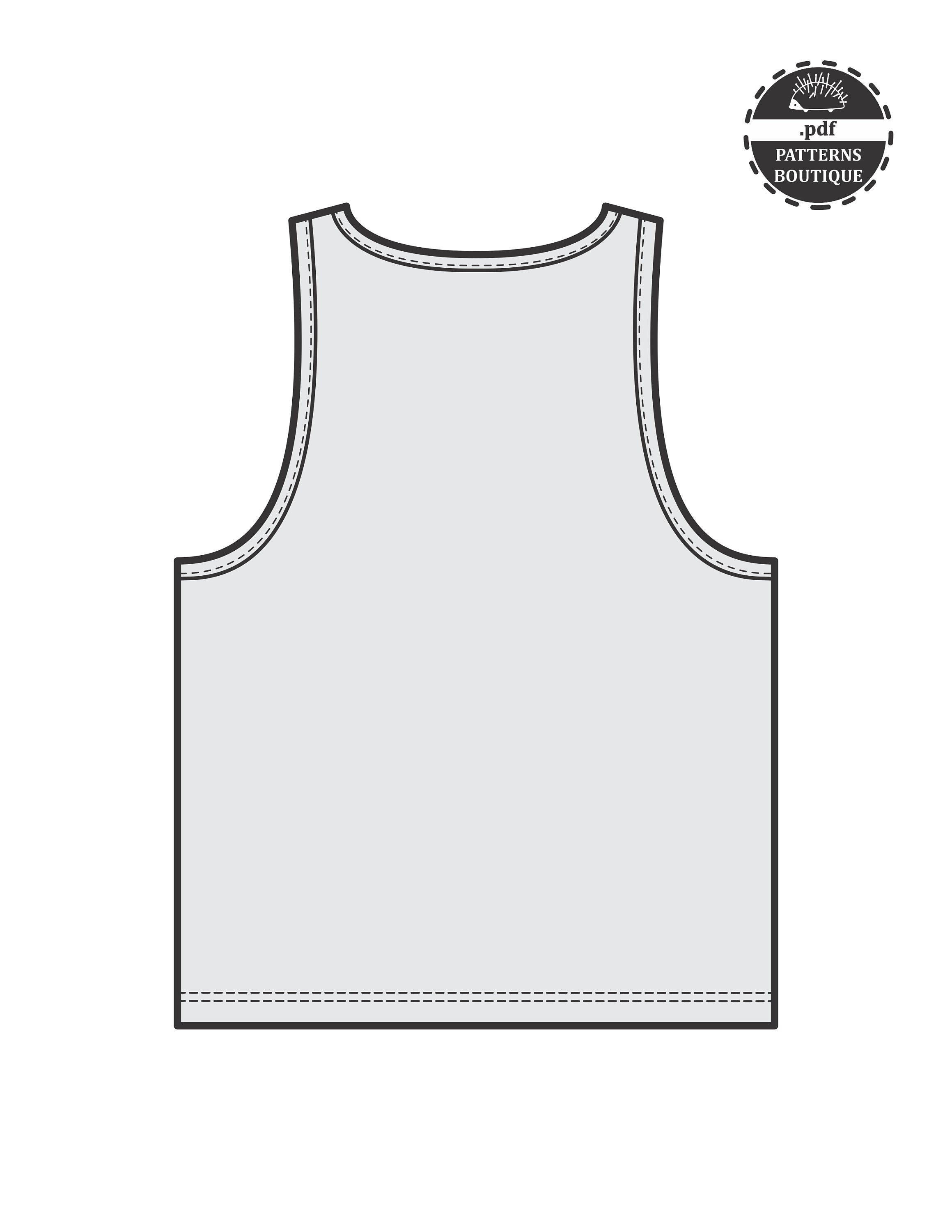 TANK TOP for MEN / Pdf Sewing Pattern / workout tank top / 6 Etsy