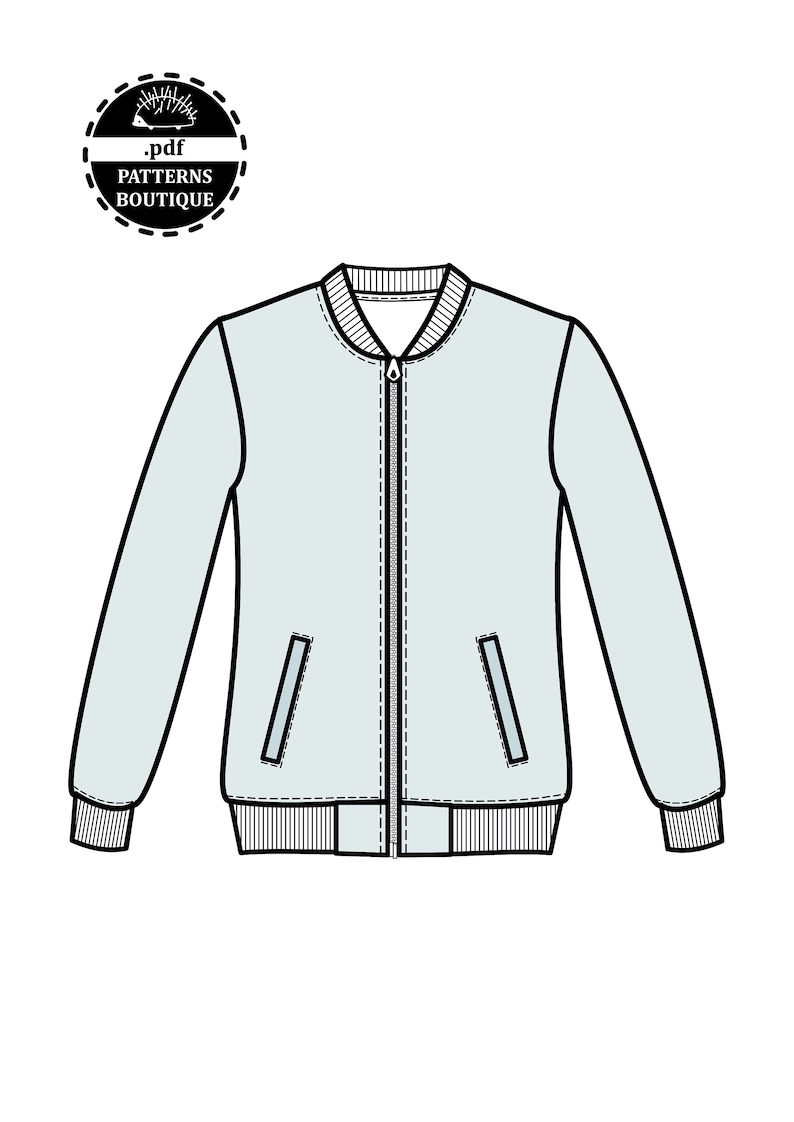 MEN JACKET PDF Sewing Pattern / Bomber jacket for men / Sizes | Etsy
