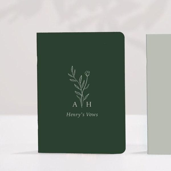 Juego de libros de votos / Para él y para ella / Libros de votos matrimoniales / Lámina de oro real / Libros de votos de boda de tapa blanda / Regalo de boda para la mejor amiga, novia A1