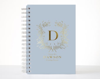 Custom Floral Wedding Planner Book, Birdal Shower Best Friend Wedding Gift to Bride to Be, Wedding Planning Journal Personalized