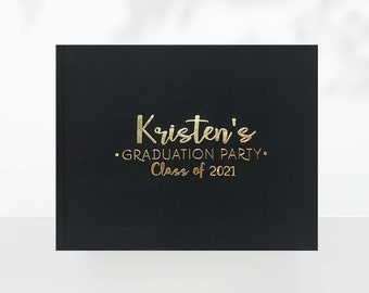 Custom College Graduation Guest Book, High School Open House Sign In, Graduation Grad Instant Photo Album Senior Gift