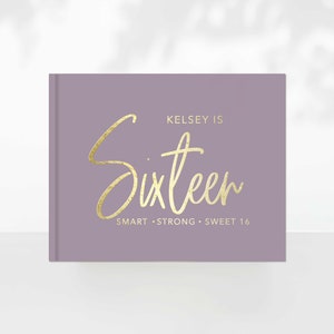 Sweet Sixteen Guest Book / Sweet 16 Album / Instant photo / Personalized Guest Book / 16th Birthday / Keepsake Photo Book