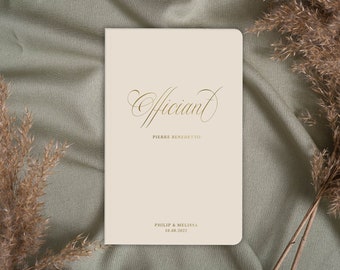 Personalized Officiant Book A2