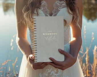 Raised Foil Wedding Planner Book: Best Friend Wedding Gift to Bride