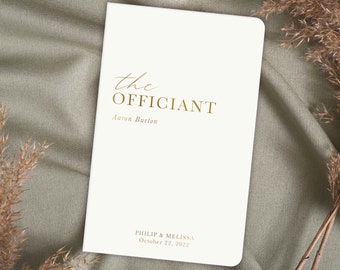 Personalized Officiant Book, Custom Officiant Reverend Pastor Book, Gift for Officiant Proposal