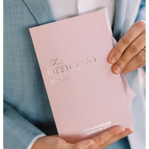 Personalized Officiant Book Various colors available A2 image 6