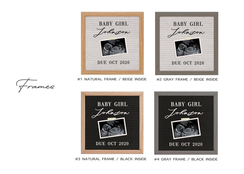 Download DIGITAL Pregnancy Announcement for Social Media Baby Announcement Felt Letter Board Personalized ...