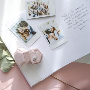 Elegant Minimal Wedding Guest Book, Minimalist Custom Wedding Hardcover Photo Album, Rose Gold, Gold, Silver Foil, Anniversary Album A1 A2 image 6