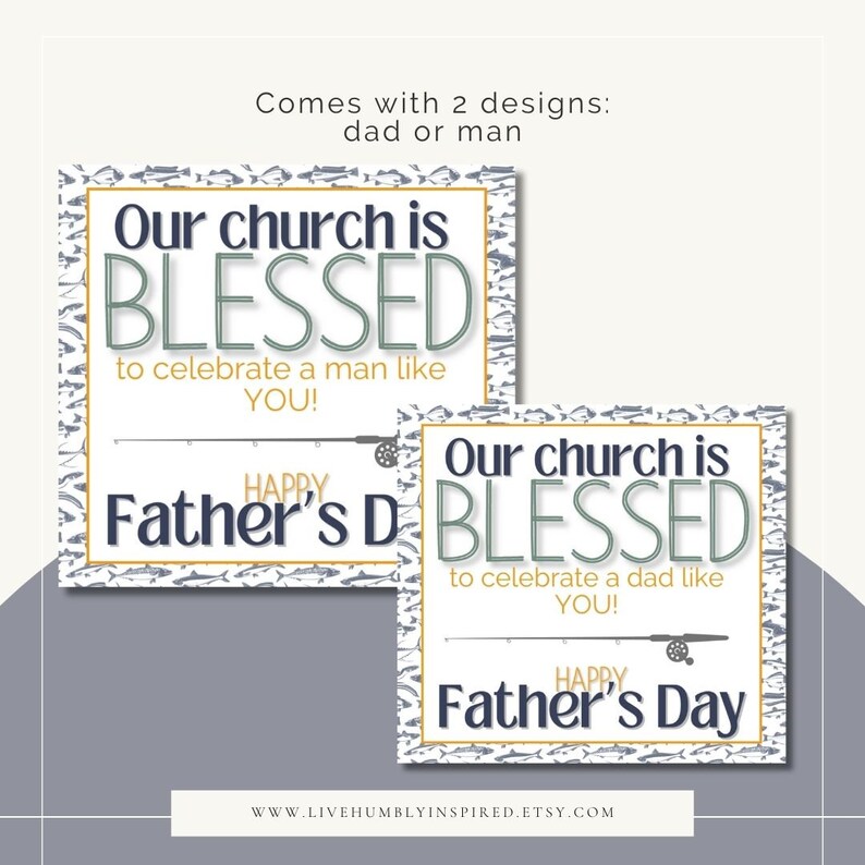 Father's Day Church Tag Digital Download and Printable Handout Gift ...
