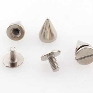 Silver chicago screws Wholesale Chicago Screws,Silver Screw Rivet,Leather craft Fasten Stud Studs Purse Screws solid screw screwed studs