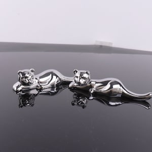 2pcs tiger chopsticks rest,personalized chopstick holder,animal chopsticks rest,table decoration rest,metal chopsticks holder
