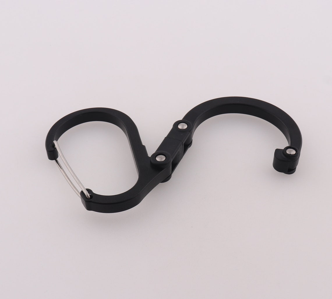 Heavy Duty Carabiner Hook Swivel Rotating Hook Carabiner Black Etsy