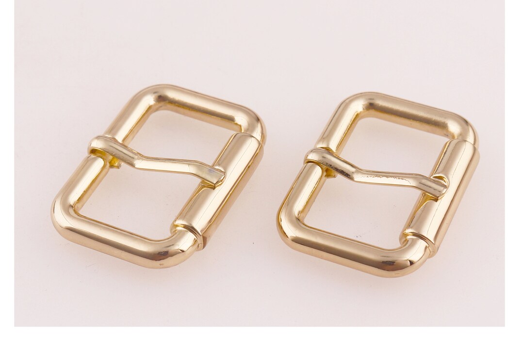 Single Loop Buckle 1''gold Single Prong Belt Buckle Square Center Bar Buckles,25mm Metal ...