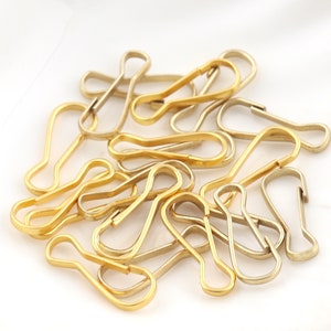 Lanyard Clip Hook Sleutelhanger Mini Lanyard Hook Lanyard Clasp ID-kaart Haak Gold Lanyard Hook voor Label Tag aanpasbare grootte in bulk te koop