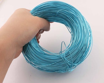 Diy handmade aluminum wire,Bulk Aluminum Wire,Round ice bule Color wire,1.0mm 18gauge 5meters Aluminum line,metal craft accessories