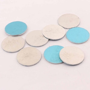 3/4&#39;&#39; 19mm Brushed Aluminum Stamping Blanks,18 Gauge hand stamping blanks, round blanks, stamping discs
