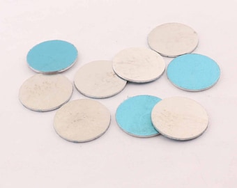 3/4'' 19mm Brushed Aluminum Stamping Blanks,18 Gauge hand stamping blanks, round blanks, stamping discs