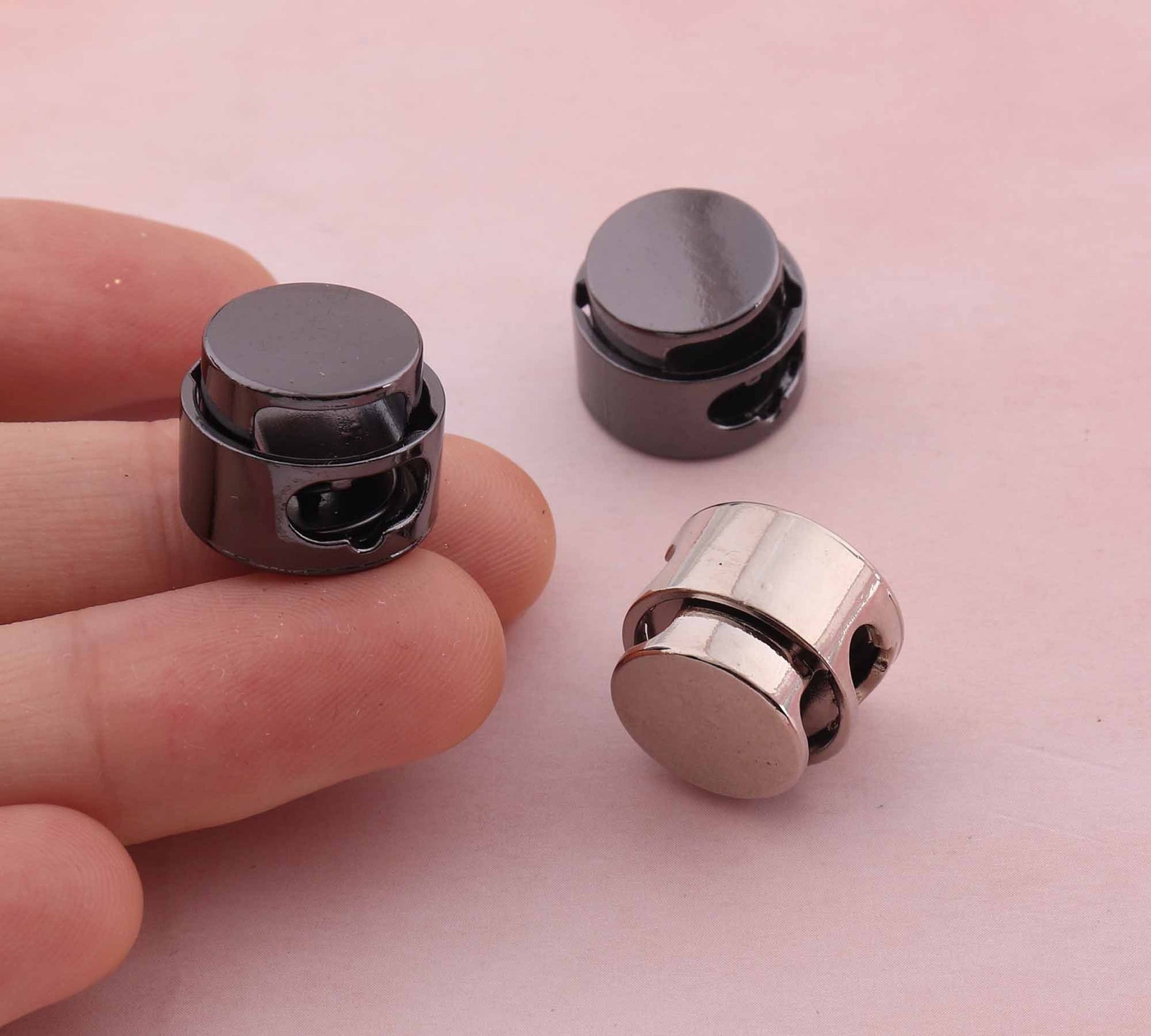 Cord Lock Metal Stopper Cord End Toggle Clip Buckle Gun BLACK Etsy