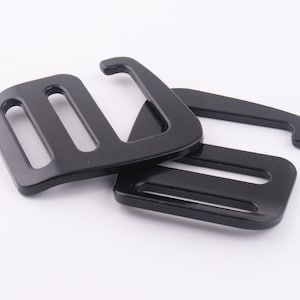 G Hooks Slider Belt Adjuster zinc alloy black Backpack Buckle Black Metal G Hook Strap Buckle
