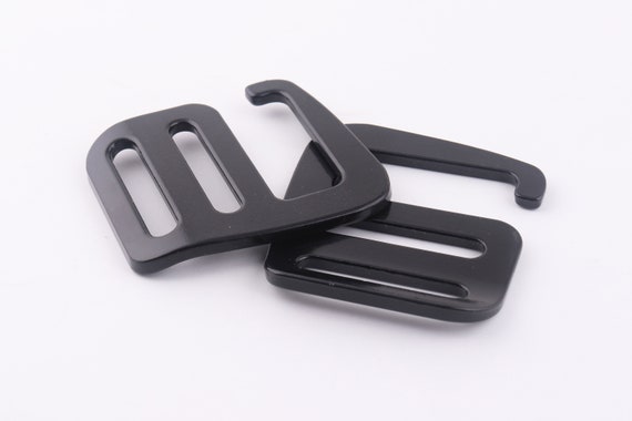 6 Boucles De Glissement Pour Ceinture De Sac (38mm/1,5”) - Attaches Réglables En Plastique Metallixity