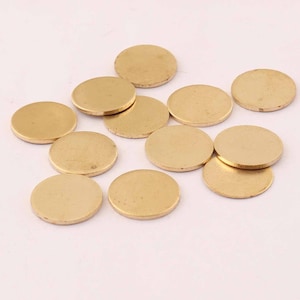 18Ga 1.0mm brass stamping discs,hand stamping blanks, yellow brass Disc,Solid Brass Disc 10pcs
