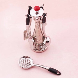 Dollhouse miniature metal cooking tools 1:12th Dolls House Accessories kitchen making for dollhouse Kitchen Utensil Dollhouse Miniatures